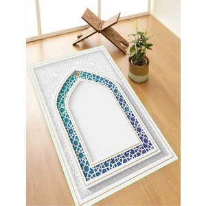 Makinede Yıkanabilir Leke Tutmaz  namazlık Seccade Kaymaz Taban Saçaksız SEC113