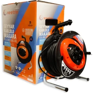 3*2,5 mm 50 mt Makaralı Uzatma Kablo