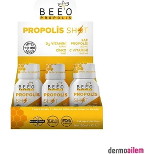 Bee & You Phenolix Propolis D3+Çinko+ C Vitaminli 50MLX 12 Shot
