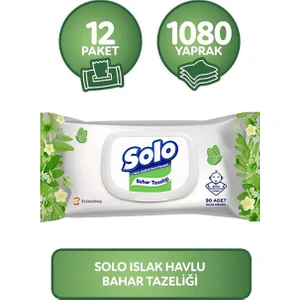Islak Havlu Kapaklı 90 Yaprak 12'li Set 1080 Yaprak