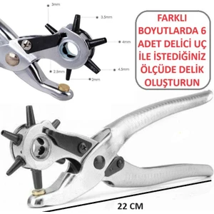 Speed Out Metal Kemer Delme Pensesi Delici Delik Açma Çıt Çıt Pense Deri Çanta Kıyafet Delik Açıcı Makinası