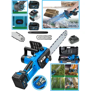 Wacker Pro Alman WB-5000 Yağ Pompalı 32 cm Pala Çift Akü 10 Pilli Dijital Göstergeli Dal Budama Bıçkı Motoru