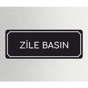 Zafrak Reklam Zile Basın - Ofis Departman Kapı İsimliği, Yönlendirme Levhası 24X9 cm 4 mm