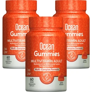 Gummies Multivitamin Adult 60 Çiğnenebilir Jel Form 3lü Paket