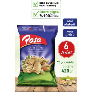 Paşa Kuruyemiş Antep Fıstığı 70 gr. x 6 Adet