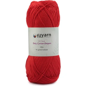 Bayrak Kırmızı 7090 Baby Cotton Elegant Örgü Ipi Amigurumi Ipi Punch Örgü Ipi Oeko-Tex Startdart Sertifikalı 100gr