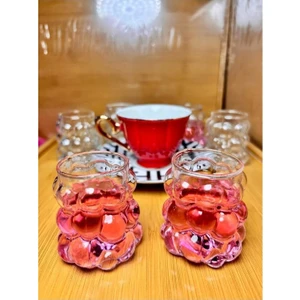Boncuk Kahve Yanı 6 ADET Mini Üzüm Bardak 75 ml