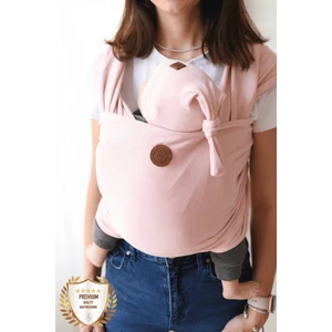 İlays Mabel Premium Esnek Wrap Sling Soft Pudra ( Babysling - Sling - Bebek Taşıma Şalı - Babywearing - Kanguru )