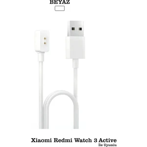 Xiaomi Redmi Watch 3 Active Uyumlu Şarj Cihazı Aleti Kablosu Hızlı Şarj