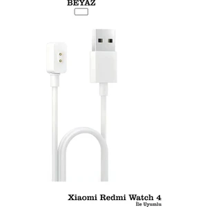 Xiaomi Redmi Watch 4 Uyumlu Şarj Cihazı Aleti Kablosu Akım Koruma Hızlı Şarj