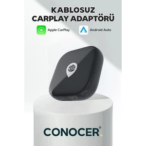 Wireless Carplay Çevirici Kablosuz Adaptör Apple iPhone iOS ve Android Auto Uyumlu