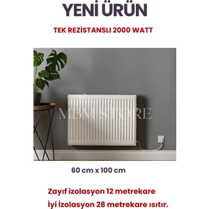 LCD EKRANLI Elektrikli Soba Isıtıcı Kalorifer / Yağlı Petek Isıtıcı Radyatör 60X100 cm 2000 WATT *YENİ MODEL*