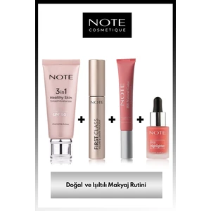 Doğal ve Işıltılı Makyaj Rutini 4'lü Makyaj Seti