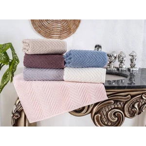 6lı Zikzak Çizgili 50 x 90 Havlu Seti