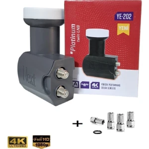 Ikili 2 Li Next Platinum Lnb 3D 4K Ye 202 + 4 Contalı Konnektör ( Yeni Seri )