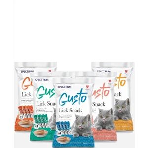 Lick Snack Cat Tuna Chicken Salmon Ton Balığı Tavuk Somon Sıvı Kedi Ödül Maması 4X15 gr 5li