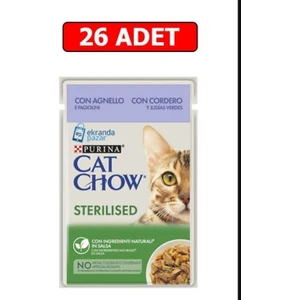 Cat Chow Kuzulu Kısırlaştırılmış Kedi Konserve Maması 85 gr 26 adet