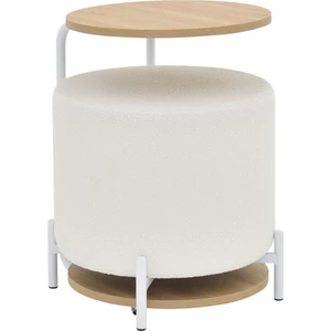 Çok Amaçlı Metal C Sehpa Teddy Puf Seti