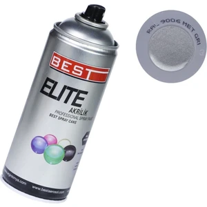 Elite Metal Gri 9006 Akrilik Hızlı Kuruyan Profesyonel Sprey Boya 400 ml