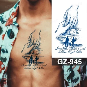 1 Ay Kalıcı Gerçekçi Aile Family Yazılı 12 Saat Sonra Kararan Yapıştırma Geçici Dövme Tattoo
