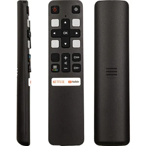 Tcl Rc 802V Fnr1 HTC120 RC25324 Netflix Youtube Tuşlu Ses Komutsuz LCD LED Tv Kumanda