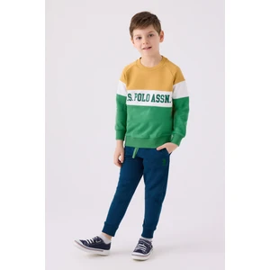 U.s. Polo Assn. Erkek Çocuk Yeşil Pijama Takım 50299495-VR054