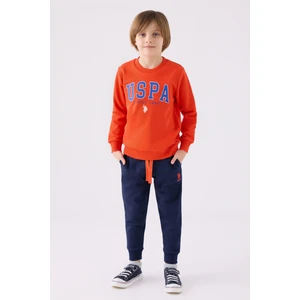 U.s. Polo Assn. Erkek Çocuk Nar Çiçeği Pijama Takım 50299485-VR039