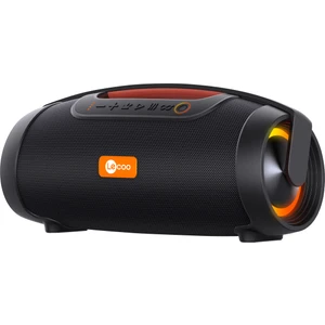 DS151 80W Kablosuz Bluetooth 5.0 RGB Aydınlatmalı IPX5 Su Geçirmez TWS Boombox Stereo Taşınabilir Hoparlör Siyah