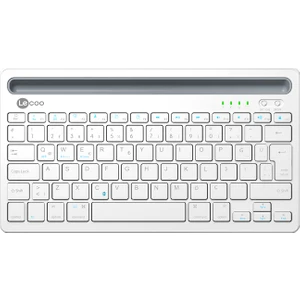 BK100 Çoklu Cihaz ile Uyumlu Şarj Edilebilir Kablosuz Bluetooth Türkçe Q Klavye Beyaz