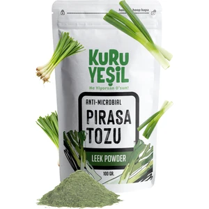 Kuru Yeşil - Pırasa Tozu - Vegetables Powder - Sebze Kurusu -  Leek Powder - Pırasa Kurusu - 100 gr