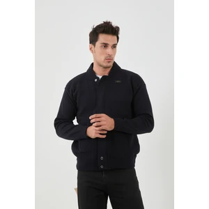 Erkek Yeni Sezon Büyük Beden Hakim Yaka Astarlı Çelik Örgü Triko Mont