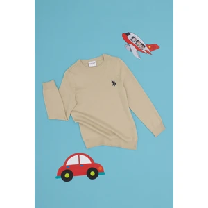 U.S. Polo Assn. Erkek Çocuk Açık Haki Kazak /triko 50294188-VR183