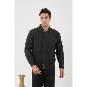 Erkek Yeni Sezon Büyük Beden Hakim Yaka Astarlı Çelik Örgü Triko Mont