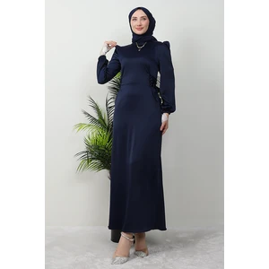 Giza Store Sahra Tesettür Elbise Lacivert