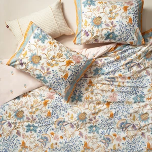 Zsa Zsa Zsu Lahor Yıkamalı 200 Tc Percale Çift Kişilik  Pamuk Nevresim Seti 200 x 220  cm  Renkli