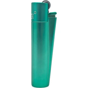 Clipper Özel Kutusunda Metal Çakmak - Metalik Turkuaz Mat (Brushed Metal Turquoise)