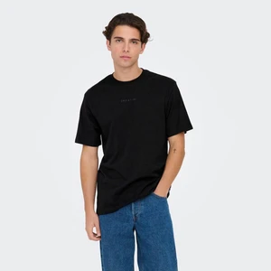 Only & Sons Onslevı Lıfe Reg Text Siyah Erkek T-Shirt 22028147