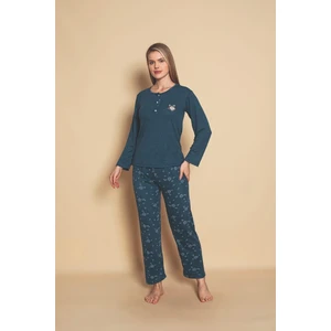 Yüksek Kalite Bambu Interlok Kadın Pijama Takımı P5046