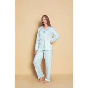 Yüksek Kalite Bambu Interlok Kadın Pijama Takımı P5046