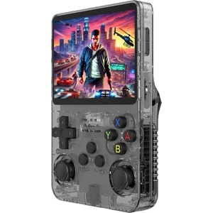Konsol Plus R36S Retro El Oyun Konsolu 3,5 Inç IPS Ekran 15 000 Oyun 64 GB Siyah