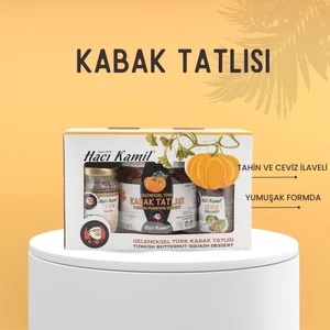 Hacı Kamil Kabak Tatlısı 500gr+Tahin 80gr+Ceviz içi 40gr