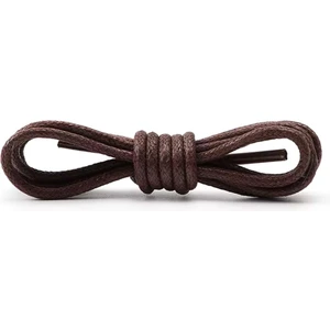 90 cm Kahverengi Mumlu Klasik Ayakkabı Bağcığı