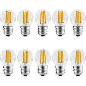 Ucuz Geldi 6 Watt Mini Top Ampul LED Filament G45 Şeffaf Cam Rustik Ampul E27 Duy 3000K Gün Işığı 10 Adet