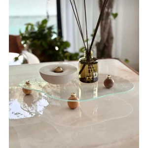 Dekoratif Eğri Cam Tepsi