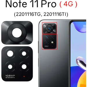 Xiaomi Redmi Note 11 Pro  Arka Kamera Camı Lens Yapışkanlı