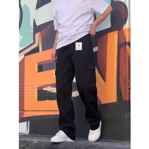 Elitwear Erkek Baggy Kalıp Yan ve Arka Cepli Bol Pantolon