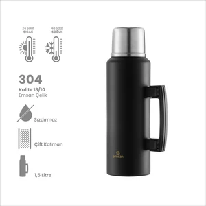 Camper Siyah Termos 1.5 lt