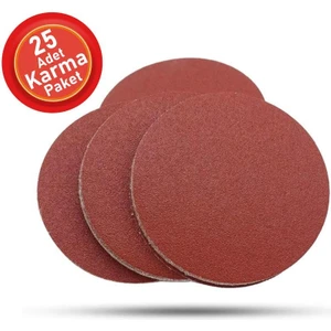 25 Adet Cırt Zımpara Spiral Avuç Içi Taşlama 115 mm Harman Paket