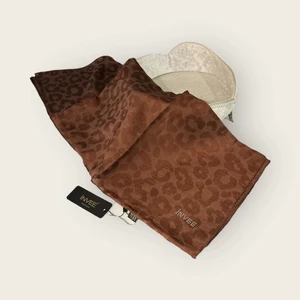 1329 Kahve Leopar Şal