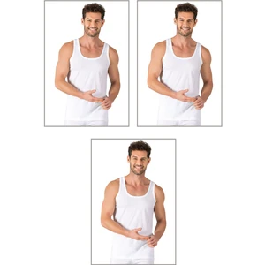 3'lü Paket Erkek %100 Pamuklu Süprem Esnek Rahat Kalın Askılı Örme Atlet